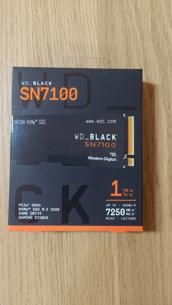SSD WD_BLACK SN7100 1TB NVMe PCIe Gen4