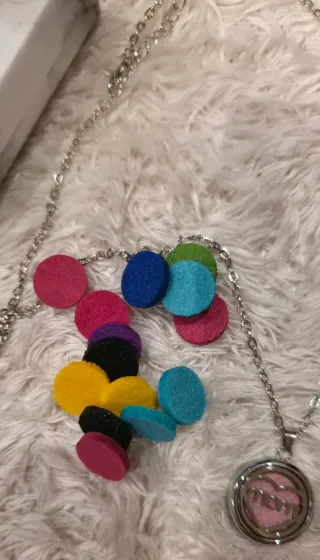 Collar Aromaterapia Árbol de la Vida Huella o mom