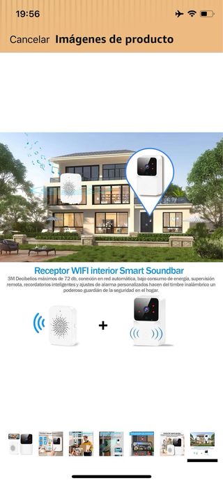 Videoportero Inalámbrico 1080P Exterior