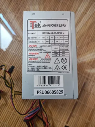 Alimentatore PC Intek 500W funzionante