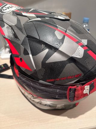 Casco Moto Cross con Gafas