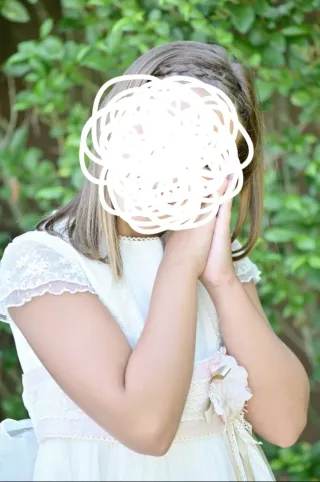 Vestido Comunión Tizas Blanco Talla 12