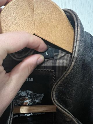 Chaqueta Cuero Harley Davidson Vintage Marrón