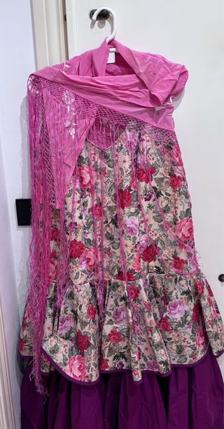 Traje de flamenca alegre