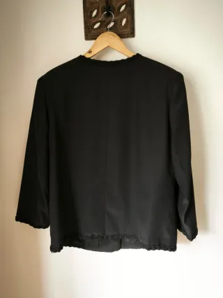 Conjunto Casaco e Saia Preto