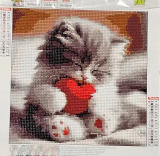 Cuadro hecho de diamantes