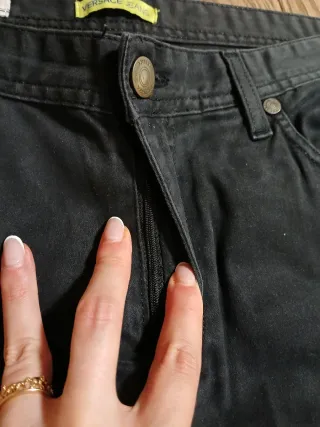 Jeans "Slim Fit" neri da uomo Versace Jeans