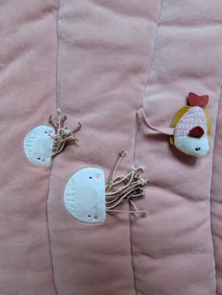 Manta de juegos infantil Little Dutch rosa