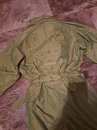 Mono de esquí verde T 38-40 mujer