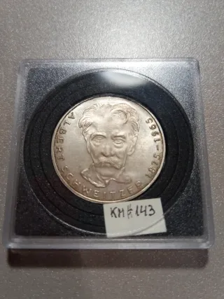 Moneda 5 Marcos Alemania 1975G Albert Schweitzer