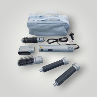 MOLDEADOR Y SECADOR DE PELO MULTIFUNCION 5 EN 1 AMBIANO CELESTE BOLSA CELESTE * A ESTRENAR*