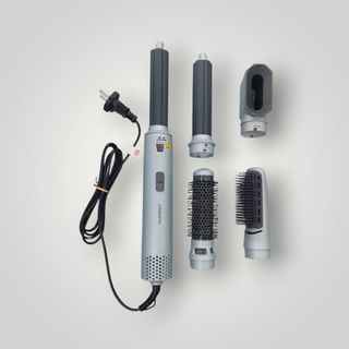 MOLDEADOR Y SECADOR DE PELO MULTIFUNCION 5 EN 1 AMBIANO CELESTE BOLSA CELESTE * A ESTRENAR*