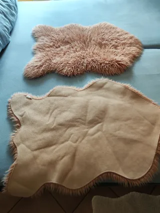 Par Alfombras Pelo Rosa