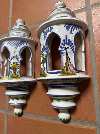 Apliques de Pared Cerámica Esmaltada (2 uds)