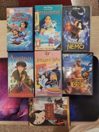 Lote 6 Películas VHS Disney Clásicos