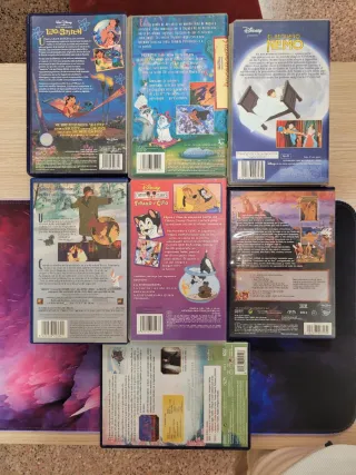 Lote 6 Películas VHS Disney Clásicos