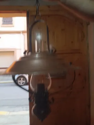 Lámpara de techo colgante color cobre