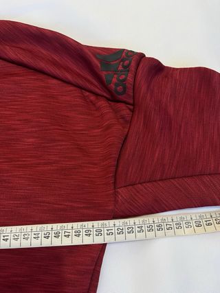 Sudadera Adidas Roja con Cremallera