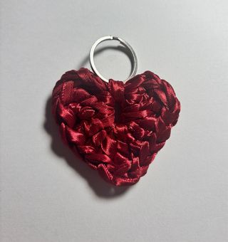 Llavero Corazón Hecho a Mano Crochet