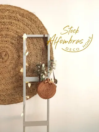 Alfombras redondas de yute