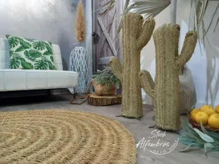 Alfombras redondas de yute