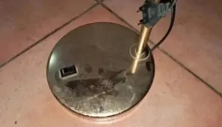 Lámpara Escritorio Vintage Dorada Metal