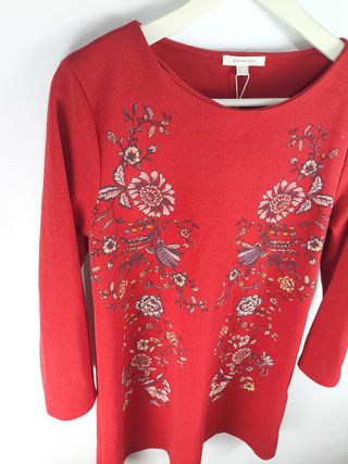 Vestido Springfield Rojo Talla XL Nuevo