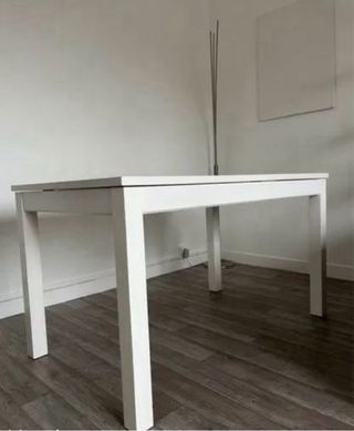 Mesa extensible LANEBERG blanca