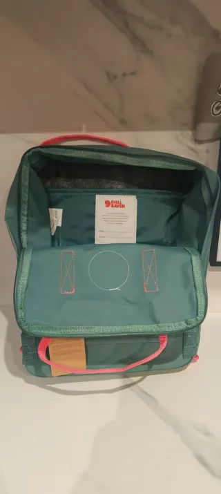 Mochila kankën Teal y Rosa