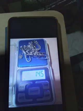 Pulsera eslabones plata envejecida