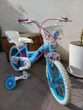 Bicicleta Frozen 16 con ruedines