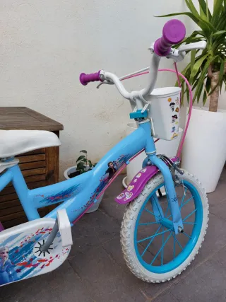 Bicicleta Frozen 16 con ruedines
