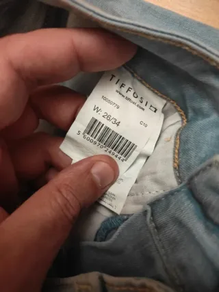 Calções Tiffosi ganga 8-10 anos