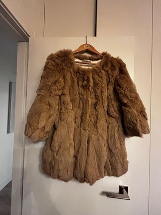 Chaquetón piel 3/4 manga 3/4