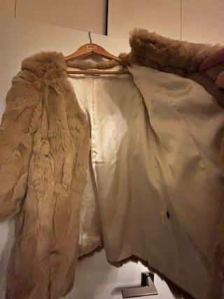 Chaquetón piel 3/4 manga 3/4