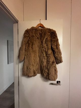 Chaquetón piel 3/4 manga 3/4