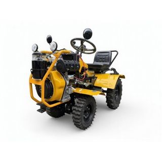Micro minitractor T12 4x4 articulado con rotovator