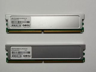 2x GeIL 1GB PC2-6400 DDR2 RAM