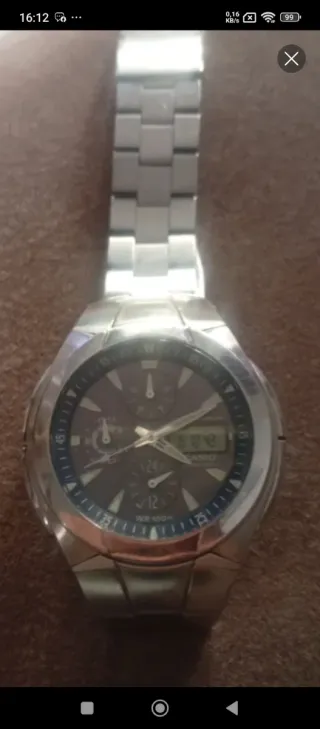 Reloj Casio Analógico-Digital Gris Plata