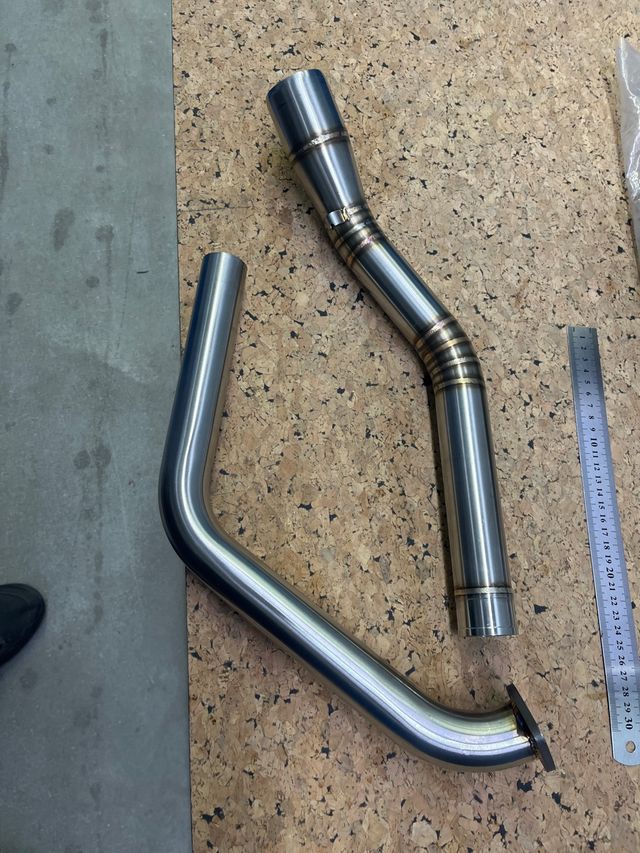 Colector de escape acero inox yamaha MT YZF 125