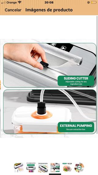 Envasadora al vacío profesional 6 en 1