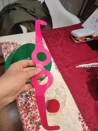 Set de payaso: sombrero, gafas y nariz