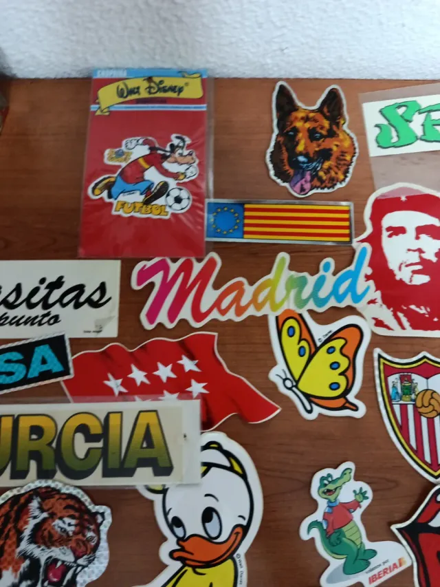 Lote pegatinas años 80