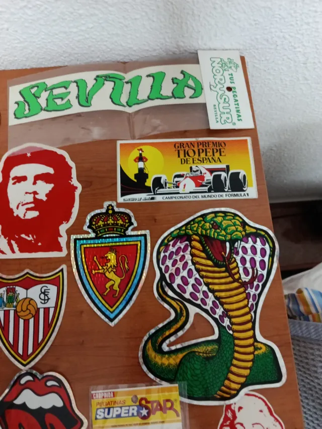 Lote pegatinas años 80