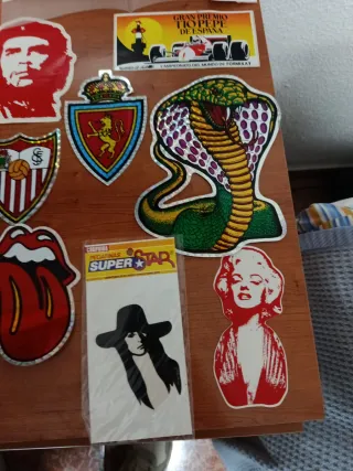 Lote pegatinas años 80