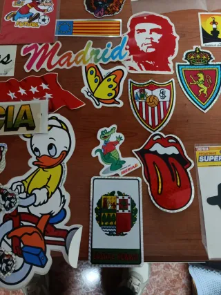 Lote pegatinas años 80