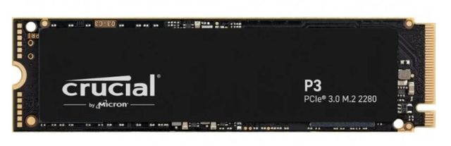 Disco SSD Crucial P3 1TB NVMe PCIe 3.0