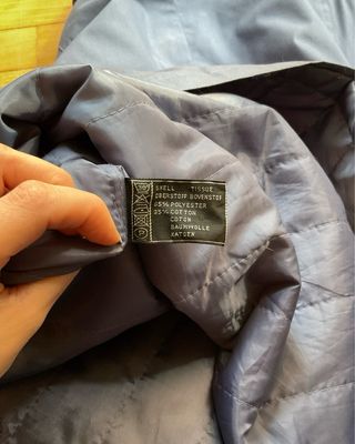 Trench vintage imbottito color carta da zucchero