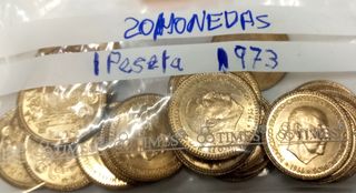 20 Monedas 1 Peseta Franco 1966*  19  *73