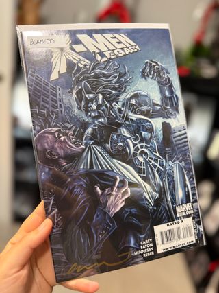comic firmado cover lee bermejo x-men legacy #223